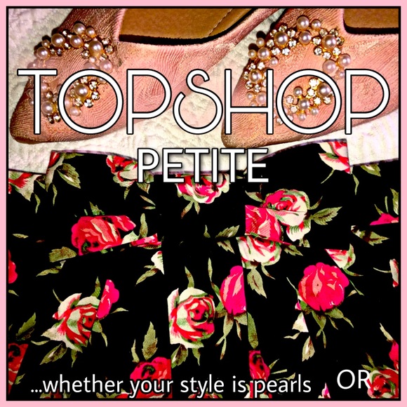 TOPSHOP cute mini floral skirt sash bow Black Rose Print Pink Red Ruched 4P - Picture 2 of 10